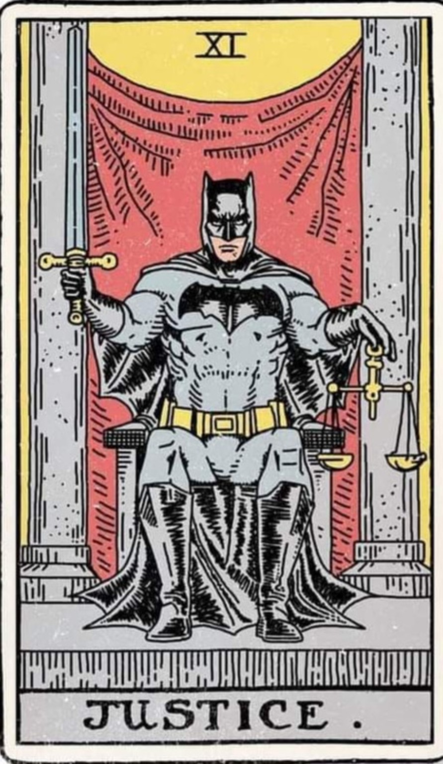 JUSTICE XI tarot-style project artwork